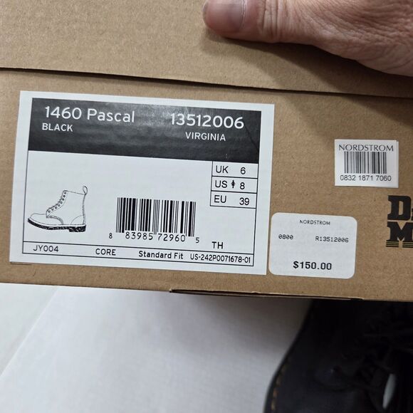 Dr. Martens Black Combat Boots - Picture 8 of 14